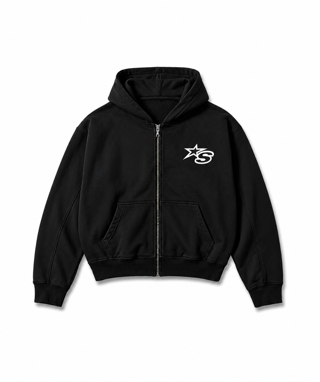 S-star Box Crop Zip up