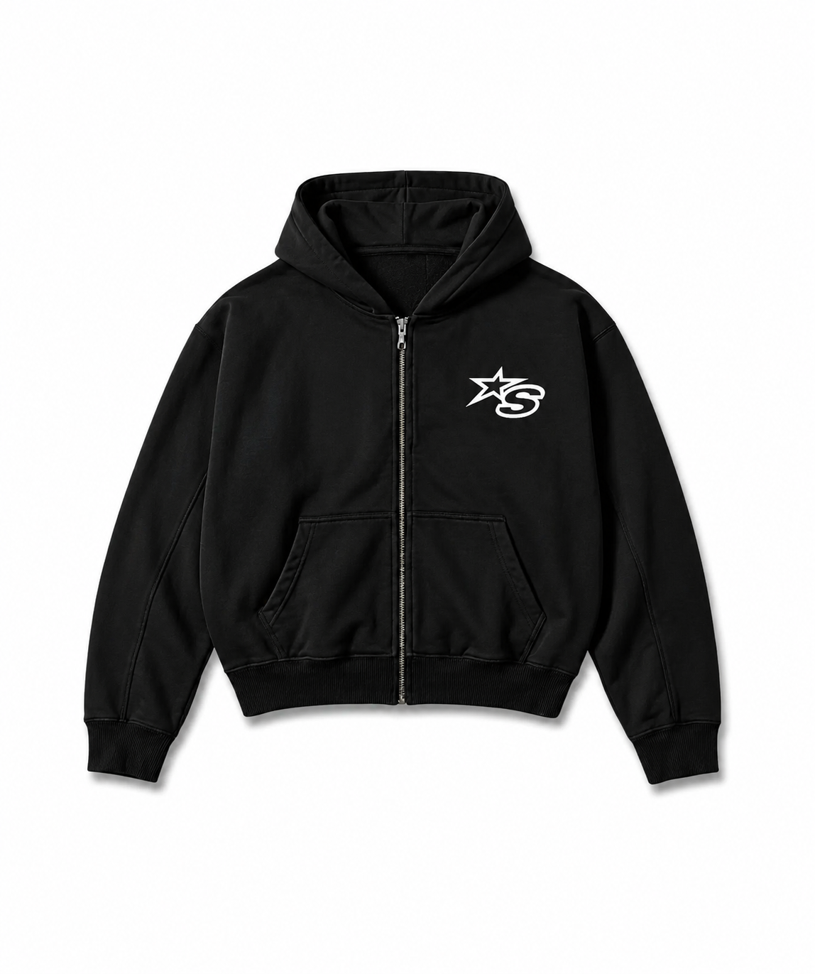 S-star Box Crop Zip up