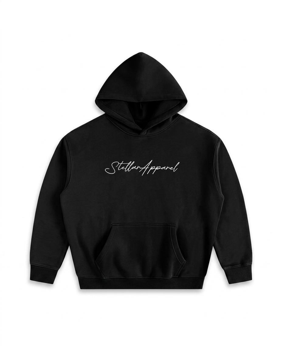 Black Stellar Apparel Hoodie